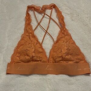 Victoria secret Pink Orange Lace Bralette